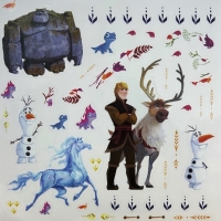 Carte de colorat Frozen cu autocolante si sabloane, 4207